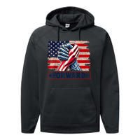 Forward Take America Forward Kamala Harris 2024 Performance Fleece Hoodie