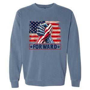 Forward Take America Forward Kamala Harris 2024 Garment-Dyed Sweatshirt