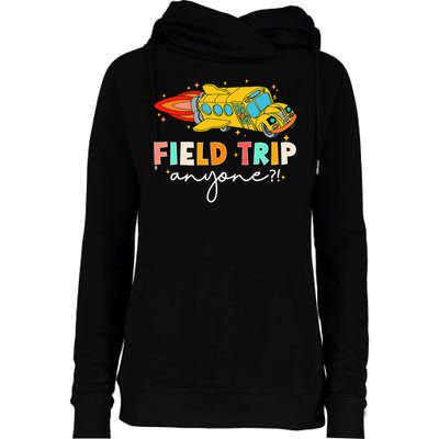 Field Trip Anyone Field Day Teachers Kids Womens Funnel Neck Pullover Hood