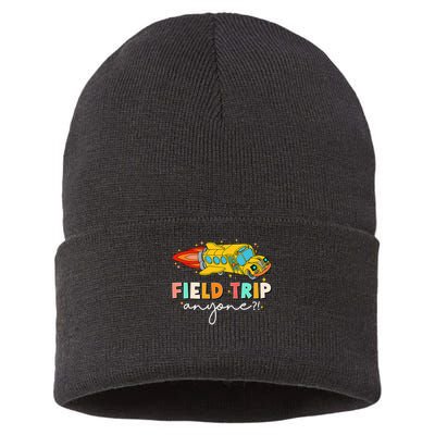 Field Trip Anyone Field Day Teachers Kids Sustainable Knit Beanie