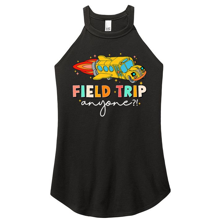 Field Trip Anyone Field Day Teachers Kids Women's Perfect Tri Rocker Tank