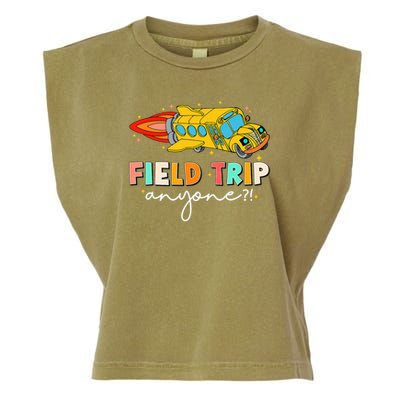 Field Trip Anyone Field Day Teachers Kids Garment-Dyed Women's Muscle Tee