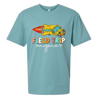 Field Trip Anyone Field Day Teachers Kids Sueded Cloud Jersey T-Shirt