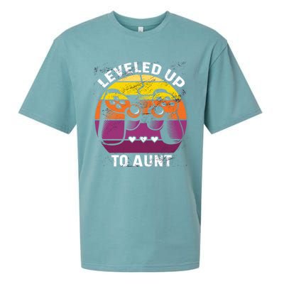 First Time Auntie Auntie Funny Gift For The Blessed Aunt Life Gift Sueded Cloud Jersey T-Shirt