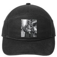 Funny Trump And Cat Funny Political 7-Panel Snapback Hat