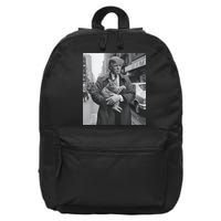 Funny Trump And Cat Funny Political 16 in Basic Backpack