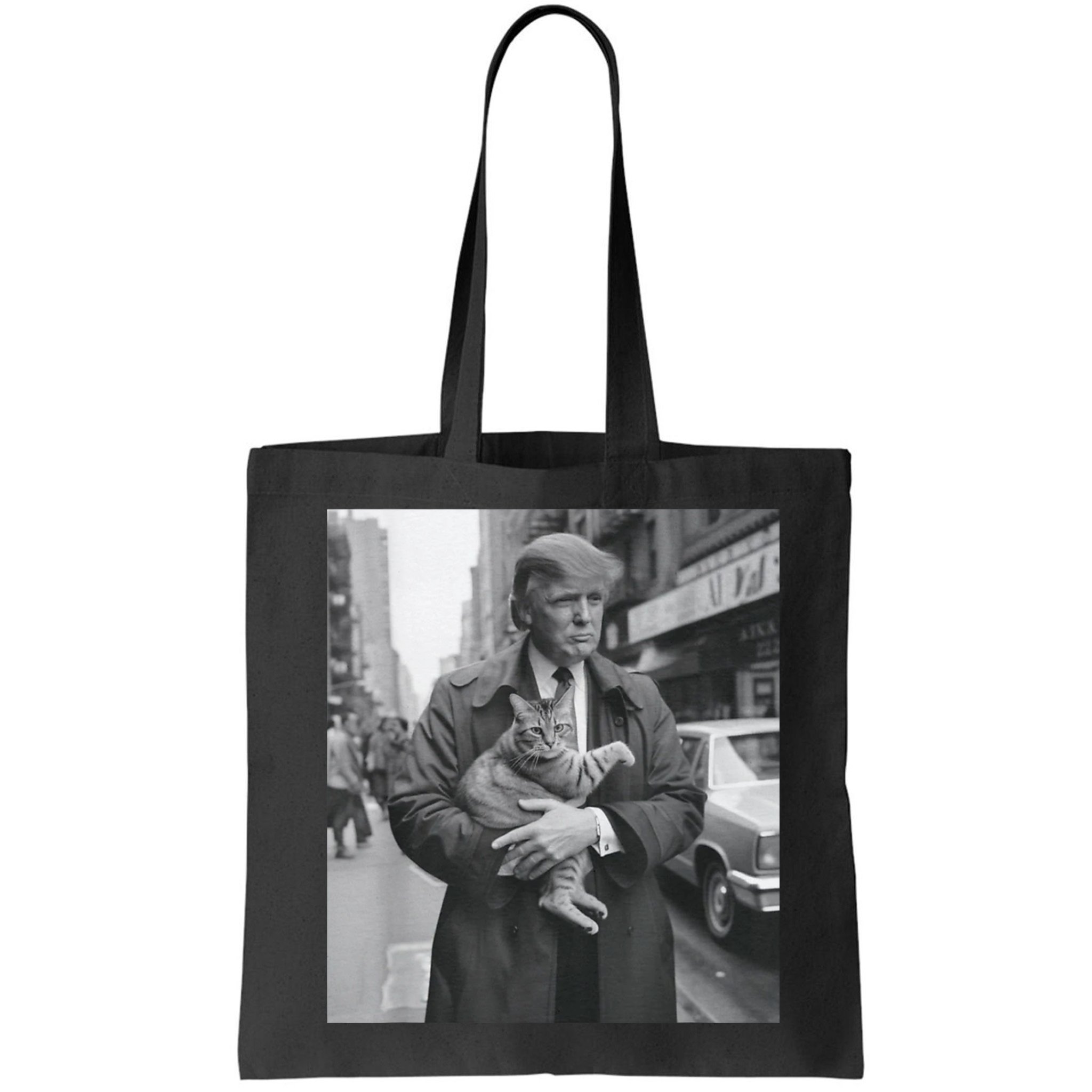 Funny Trump And Cat Funny Political Bag