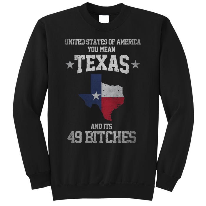 Funny Texas And Its 49 States USA Texan Vintage Texas Pride Sweatshirt