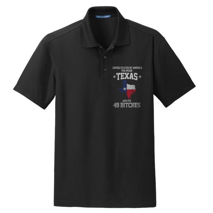 Funny Texas And Its 49 States USA Texan Vintage Texas Pride Dry Zone Grid Polo