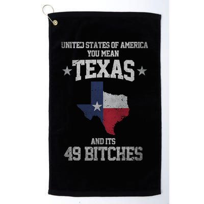 Funny Texas And Its 49 States USA Texan Vintage Texas Pride Golf Towel