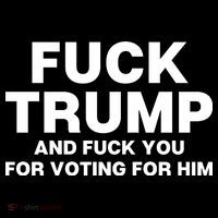 Fuck Trump And Fuck You For Voting For Him Premium T-Shirt