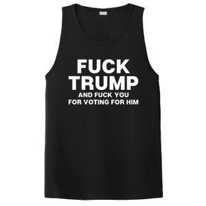 Fuck Trump And Fuck You For Voting For Him PosiCharge Competitor Tank