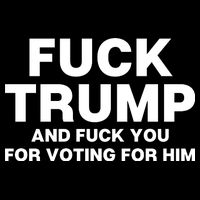 Fuck Trump And Fuck You For Voting For Him Kids Hoodie