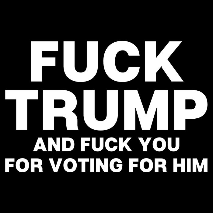 Fuck Trump And Fuck You For Voting For Him Kids Hoodie