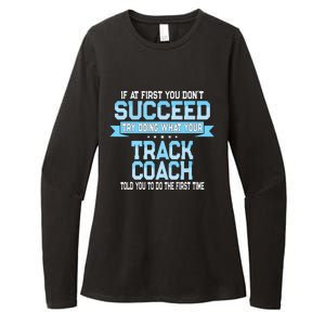 Fun Track And Field Coach Gift Funny Track Saying Womens CVC Long Sleeve Shirt