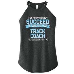 Fun Track And Field Coach Gift Funny Track Saying Women's Perfect Tri Rocker Tank