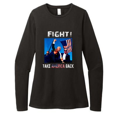 Fight ! Take America Back Womens CVC Long Sleeve Shirt