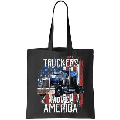 Funny Trucker American Flag Truck Driver Shirt Truck Driver Gift Bag