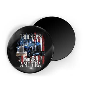 Funny Trucker American Flag Truck Driver Shirt Truck Driver Gift Magnet