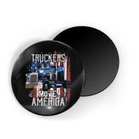 Funny Trucker American Flag Truck Driver Shirt Truck Driver Gift Magnet