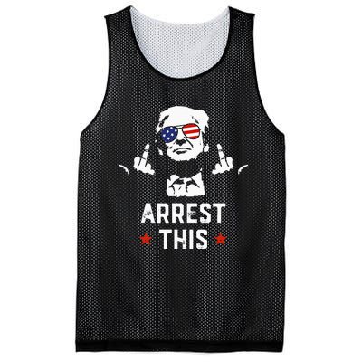 Funny Trump Arrest This Donald Trump Middle Finger President Mesh Reversible Basketball Jersey Tank