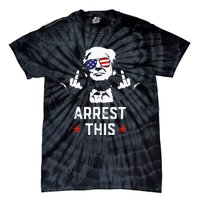 Funny Trump Arrest This Donald Trump Middle Finger President Tie-Dye T-Shirt