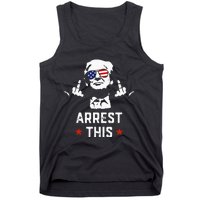 Funny Trump Arrest This Donald Trump Middle Finger President Tank Top