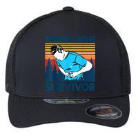 Funny Tummy Ache Survivor ShirtTummy Ache Survivor Design Flexfit Unipanel Trucker Cap
