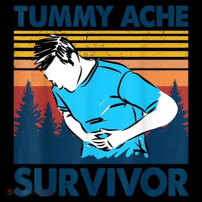 Funny Tummy Ache Survivor ShirtTummy Ache Survivor Design Backpack