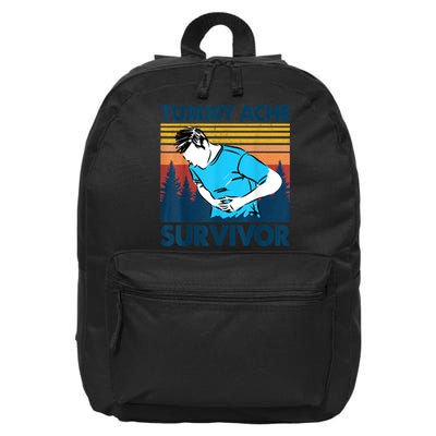 Funny Tummy Ache Survivor ShirtTummy Ache Survivor Design 16 in Basic Backpack