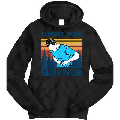 Funny Tummy Ache Survivor ShirtTummy Ache Survivor Design Tie Dye Hoodie