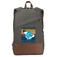 Funny Tummy Ache Survivor ShirtTummy Ache Survivor Design Cotton Canvas Backpack
