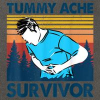 Funny Tummy Ache Survivor ShirtTummy Ache Survivor Design Cotton Canvas Backpack