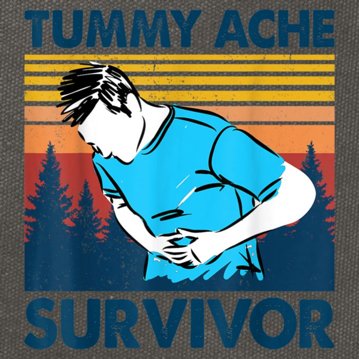Funny Tummy Ache Survivor ShirtTummy Ache Survivor Design Cotton Canvas Backpack