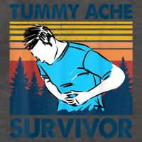 Funny Tummy Ache Survivor ShirtTummy Ache Survivor Design Vector Backpack