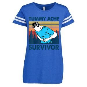 Funny Tummy Ache Survivor ShirtTummy Ache Survivor Design Enza Ladies Jersey Football T-Shirt