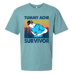 Funny Tummy Ache Survivor ShirtTummy Ache Survivor Design Sueded Cloud Jersey T-Shirt