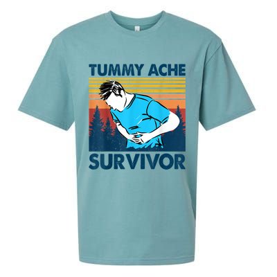 Funny Tummy Ache Survivor ShirtTummy Ache Survivor Design Sueded Cloud Jersey T-Shirt
