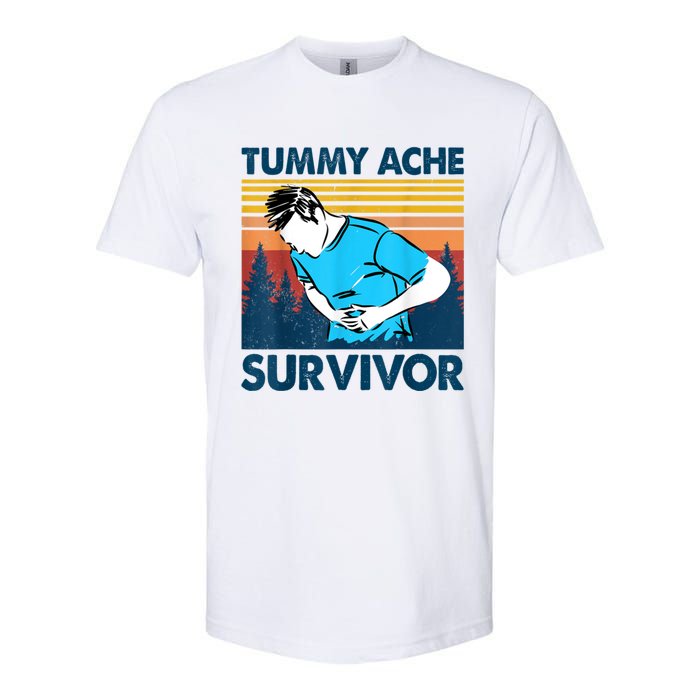 Funny Tummy Ache Survivor ShirtTummy Ache Survivor Design Softstyle CVC T-Shirt