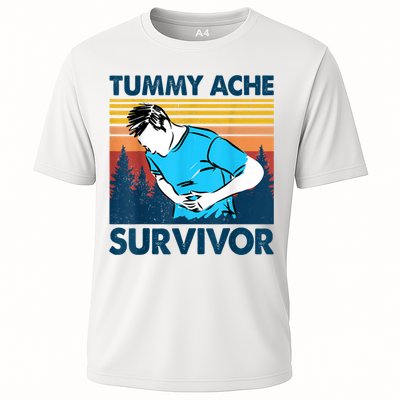 Funny Tummy Ache Survivor ShirtTummy Ache Survivor Design Performance Shirt