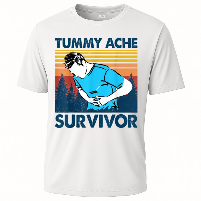 Funny Tummy Ache Survivor ShirtTummy Ache Survivor Design Performance Shirt