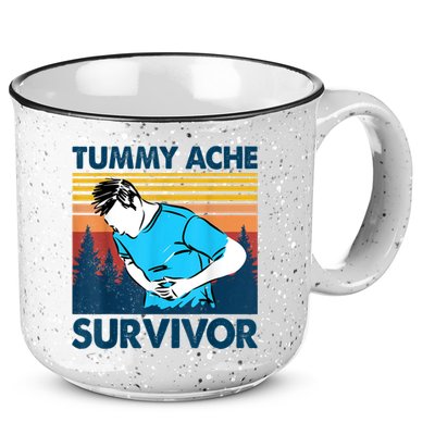 Funny Tummy Ache Survivor ShirtTummy Ache Survivor Design 15oz Campfire Ceramic Mug