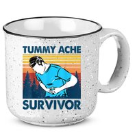 Funny Tummy Ache Survivor ShirtTummy Ache Survivor Design 15oz Campfire Ceramic Mug