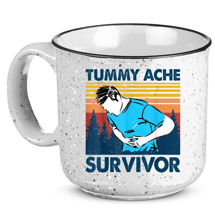 Funny Tummy Ache Survivor ShirtTummy Ache Survivor Design 15oz Campfire Ceramic Mug