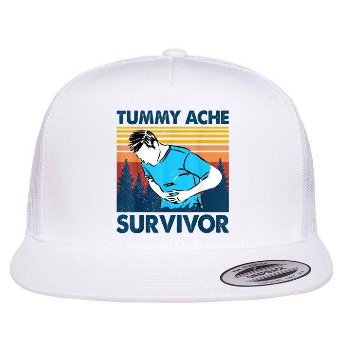 Funny Tummy Ache Survivor ShirtTummy Ache Survivor Design Flatbill Hat