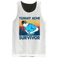 Funny Tummy Ache Survivor ShirtTummy Ache Survivor Design Mesh Reversible Basketball Jersey Tank