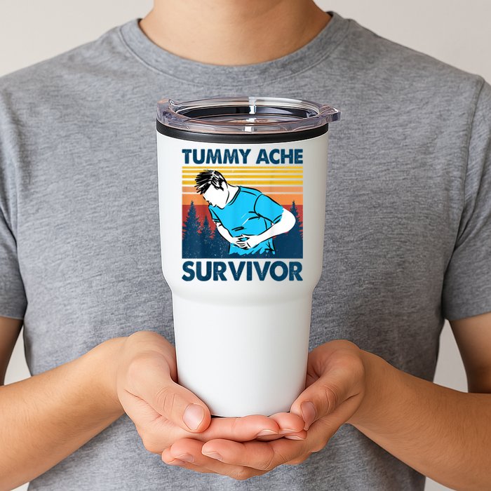 Funny Tummy Ache Survivor ShirtTummy Ache Survivor Design Tumbler