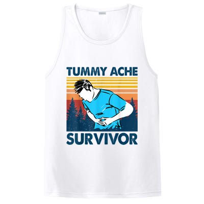 Funny Tummy Ache Survivor ShirtTummy Ache Survivor Design PosiCharge Competitor Tank