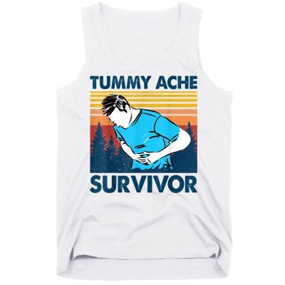 Funny Tummy Ache Survivor ShirtTummy Ache Survivor Design Tank Top