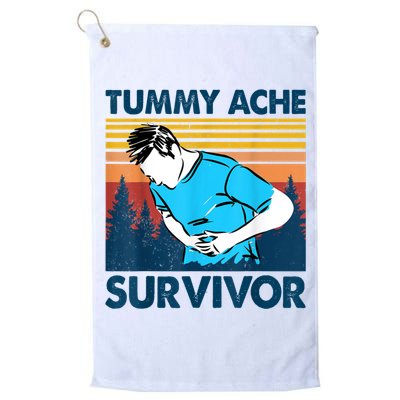 Funny Tummy Ache Survivor ShirtTummy Ache Survivor Design Golf Towel